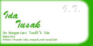 ida tusak business card